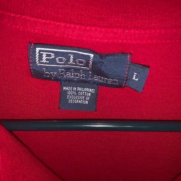 Ralph Lauren Large Red Zip Hoodie - Picture 3 of 4